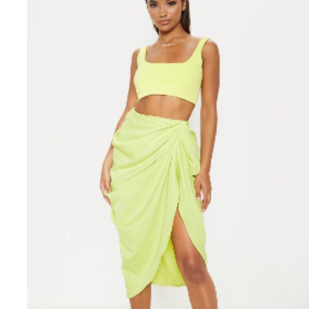 Ruched side Skirt